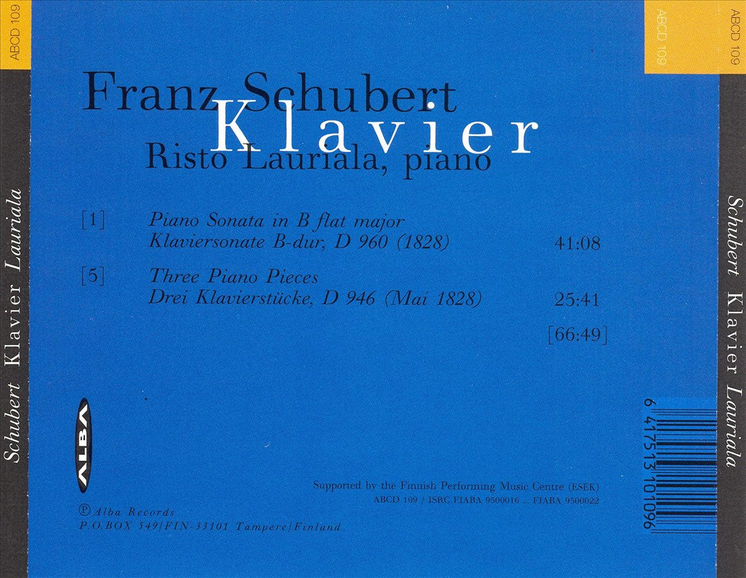 Schubert: Klavier cover art