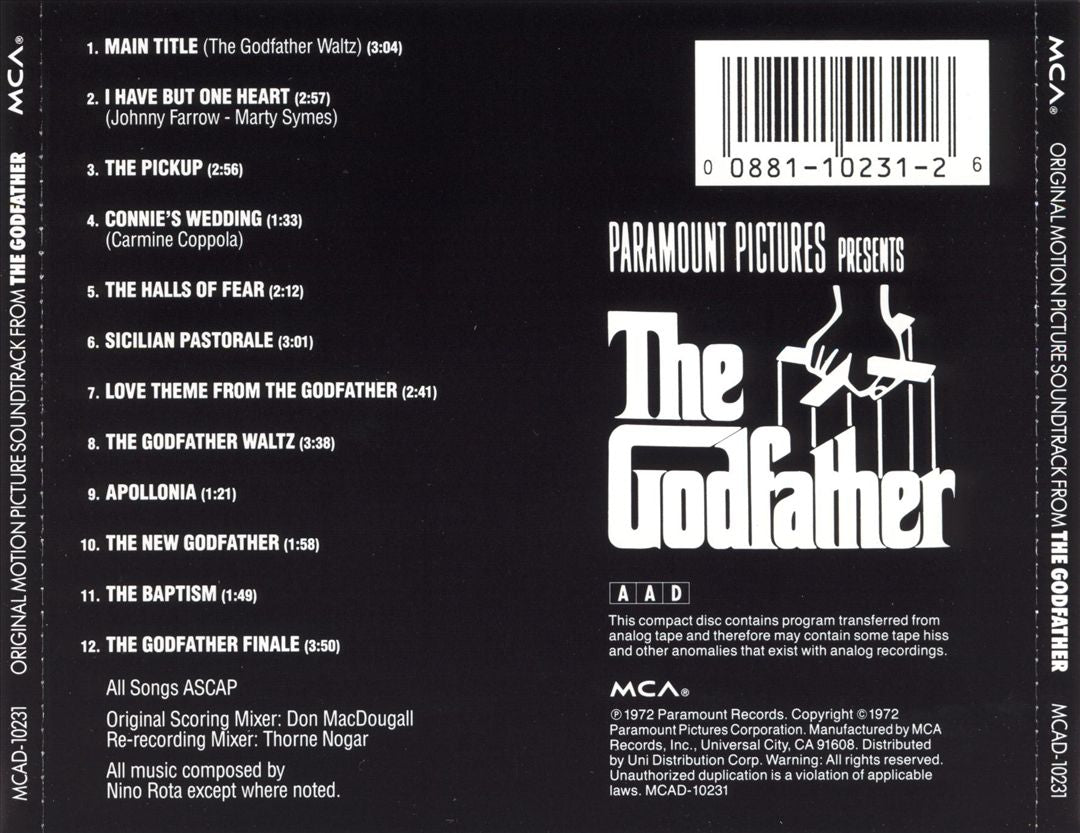 Godfather [Music from the Original Motion Picture Soundtrack] cover art