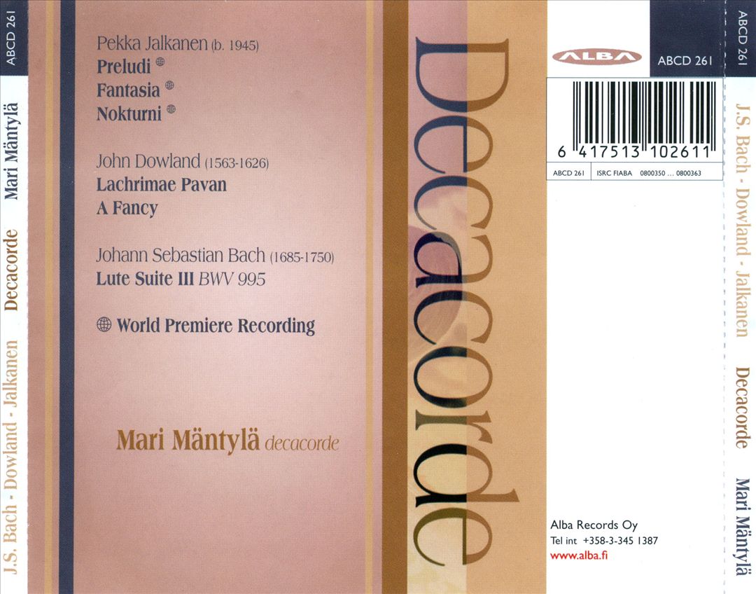 Decacorde cover art