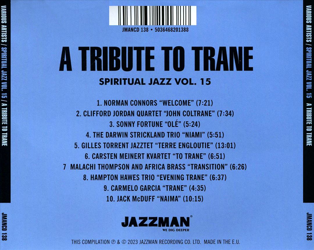 Spiritual Jazz 15: A Tribute to 'Trane cover art