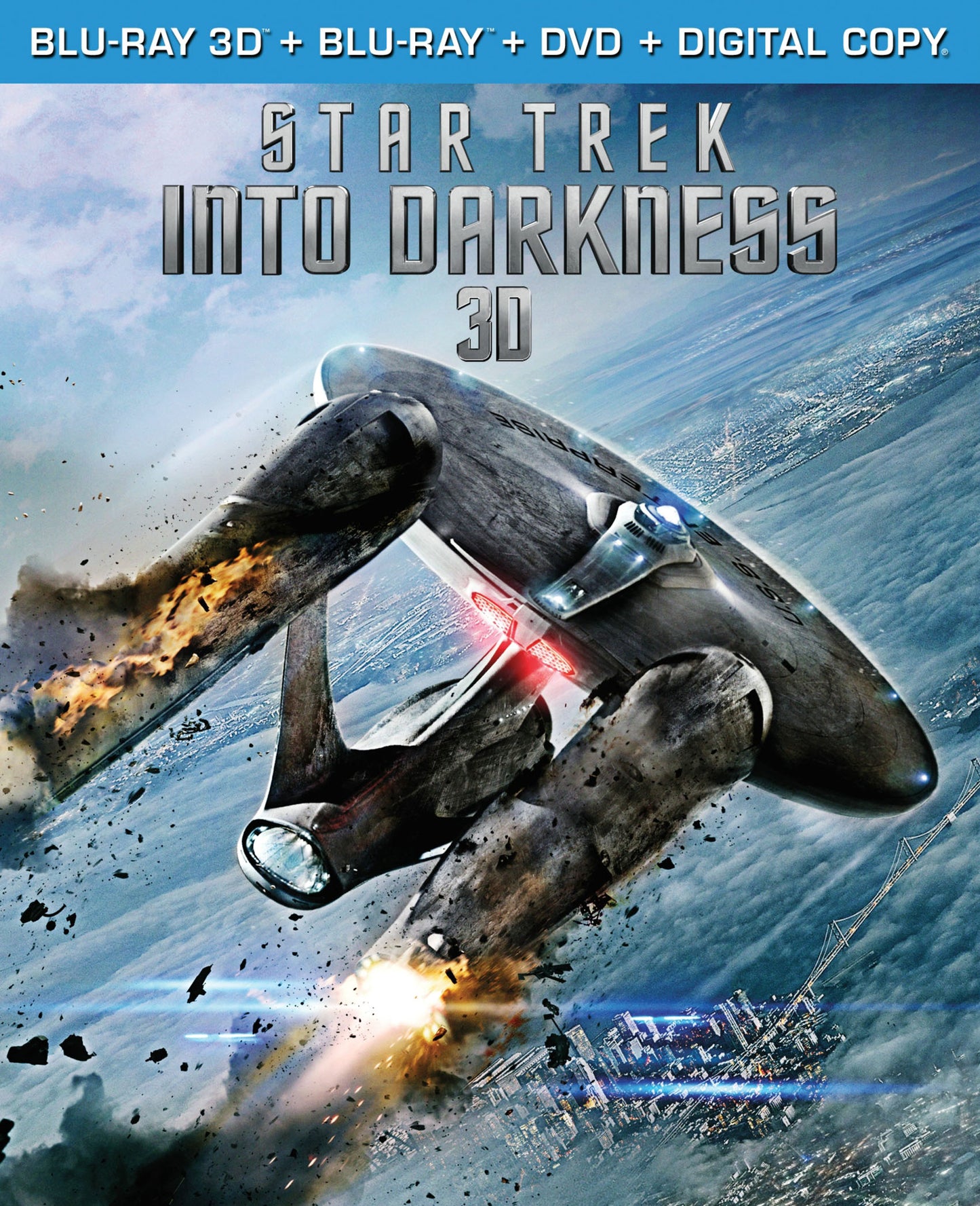 Star Trek Into Darkness 3D [3 Discs] [Includes Digital Copy] [3D] [Blu-ray/DVD] cover art