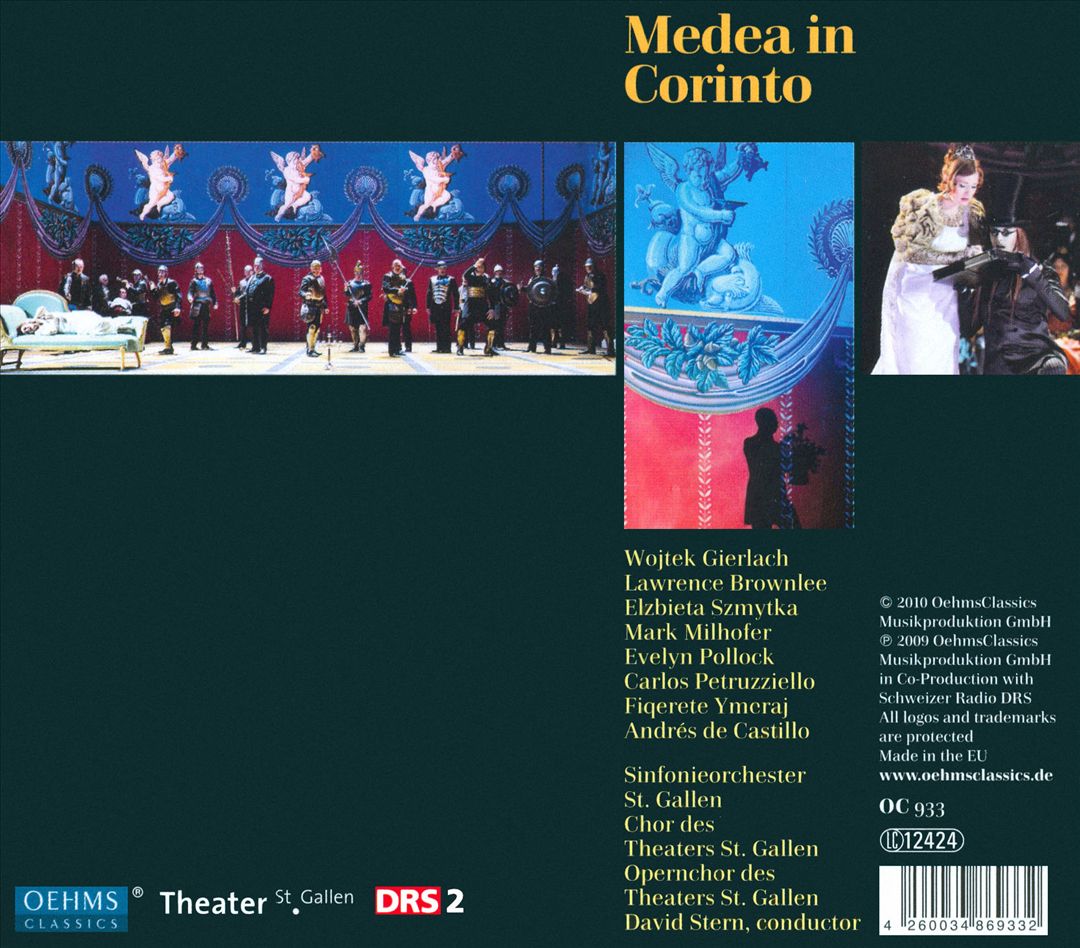 Giovanni Simone Mayr: Medea in Corinto cover art