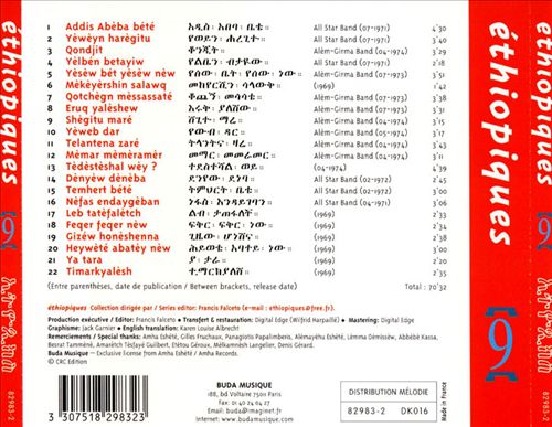 Ethiopiques, Vol. 9 cover art