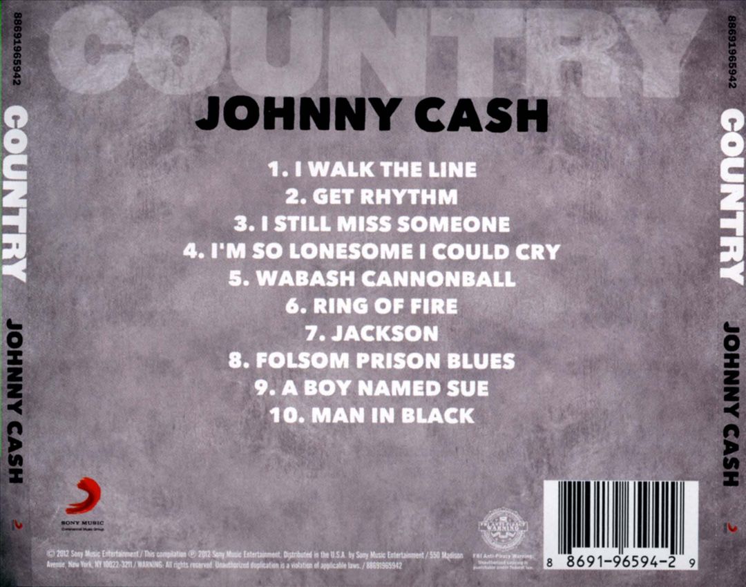 Country: Johnny Cash cover art
