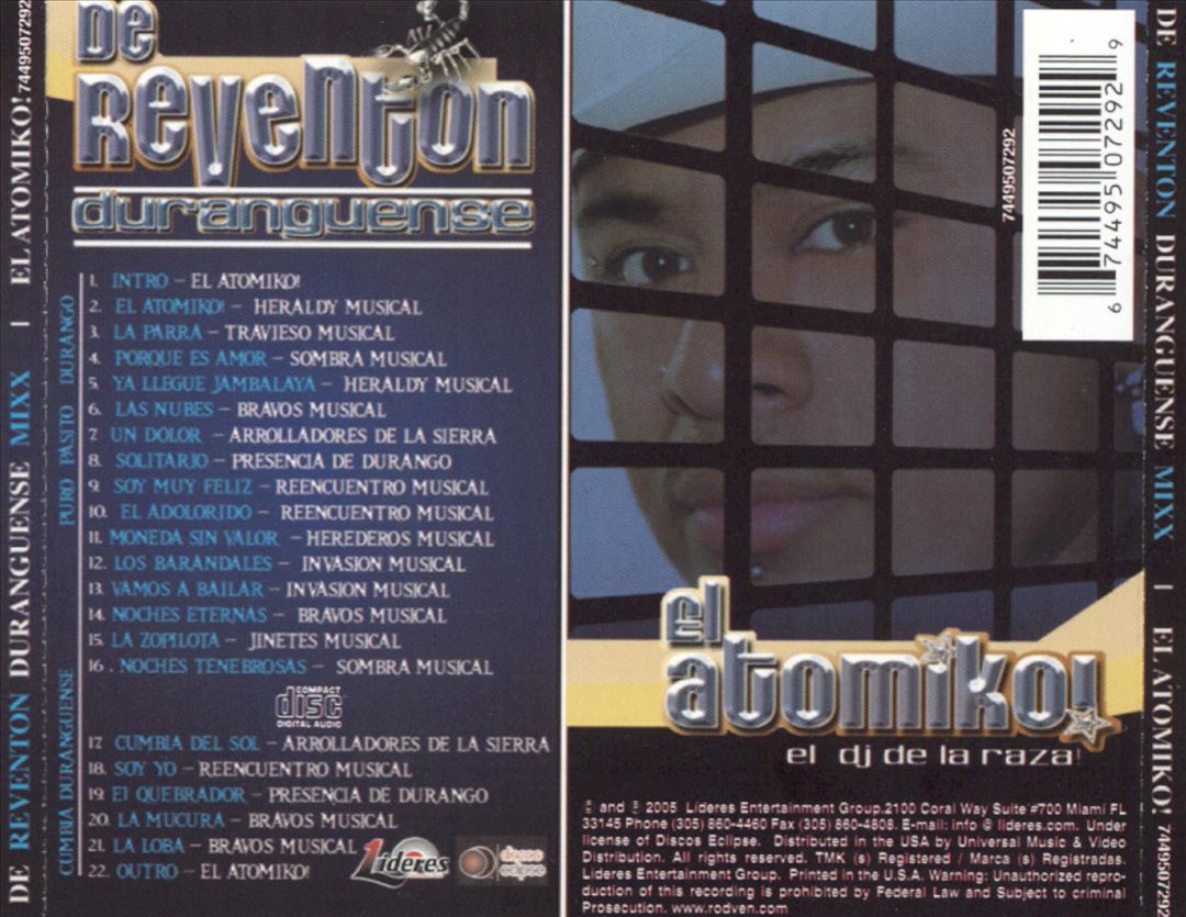 Revention Duranguense Mixx, Vol. 1 cover art