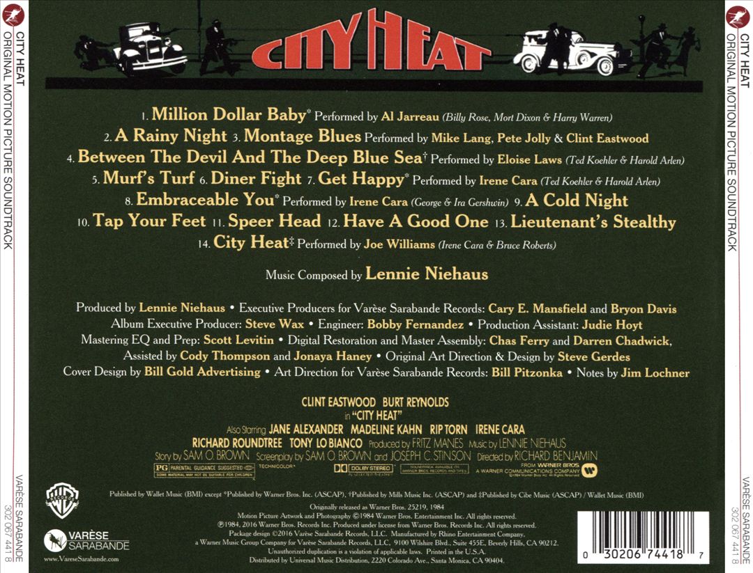 City Heat [Original Motion Picture Soundtrack] cover art