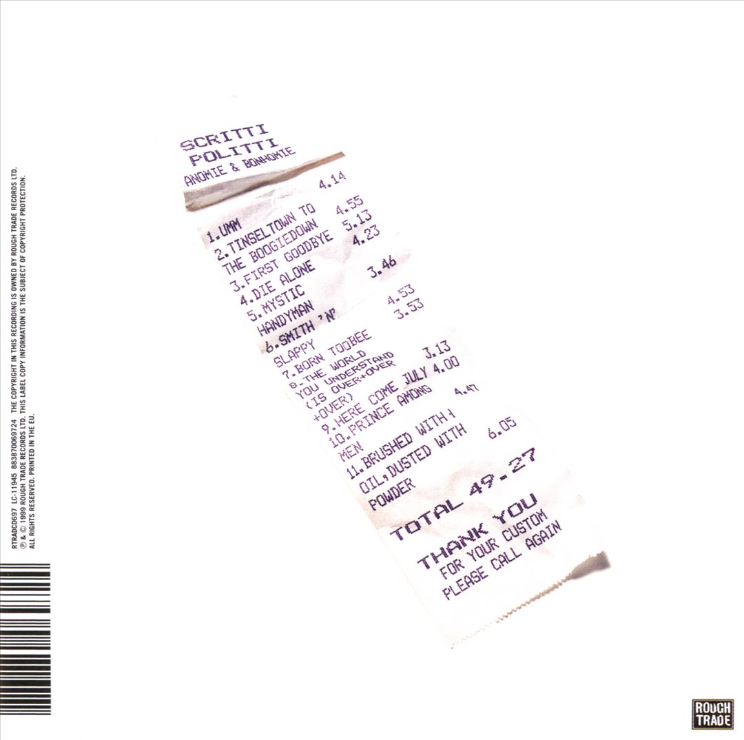 Anomie & Bonhomie cover art