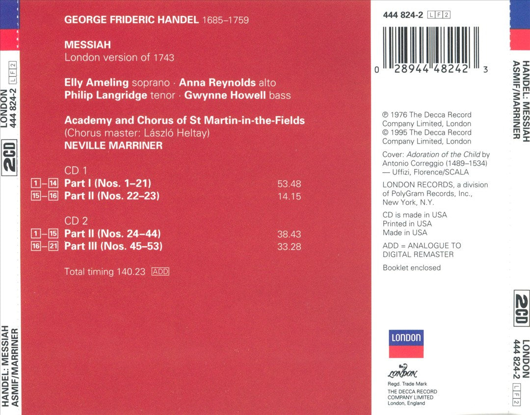 Handel: Messiah cover art