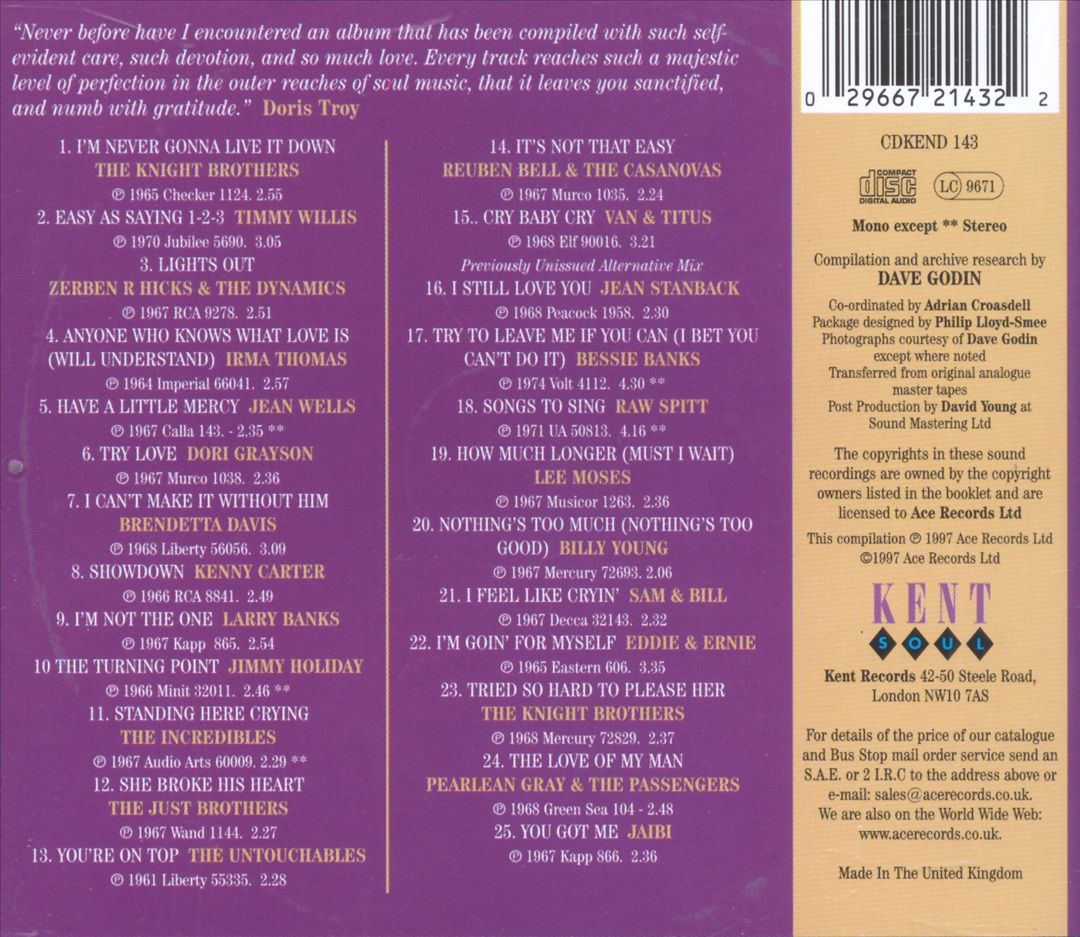 Dave Godin's Deep Soul Treasures: Taken From Our Vaults, Vol. 1 cover art