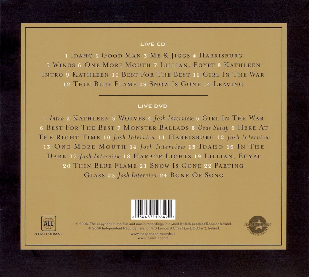 In the Dark: Live at Vicar Street cover art