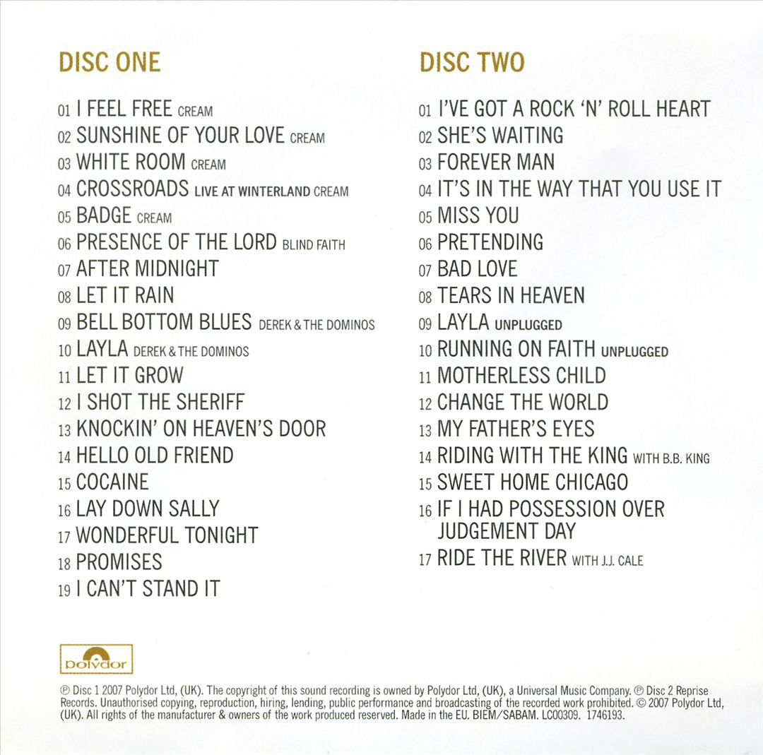 Complete Clapton [UK] cover art