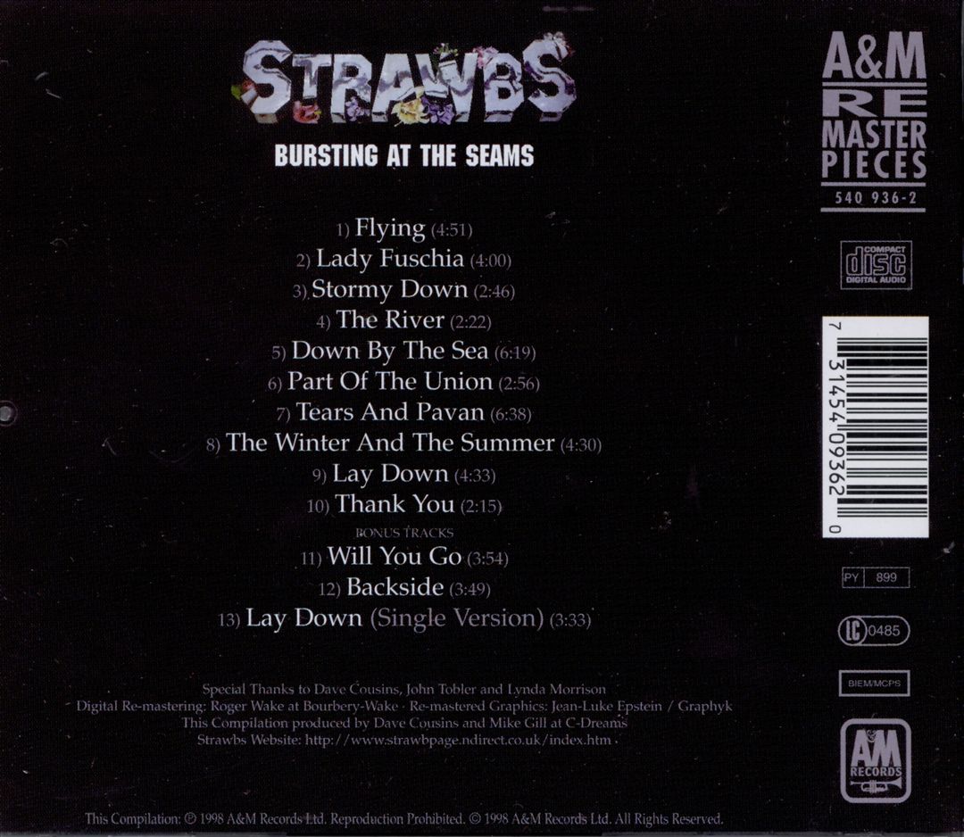 Bursting at the Seams [Japan Bonus Tracks] cover art