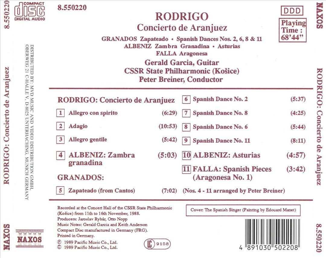 Rodrigo: Concierto de Aranjuez cover art