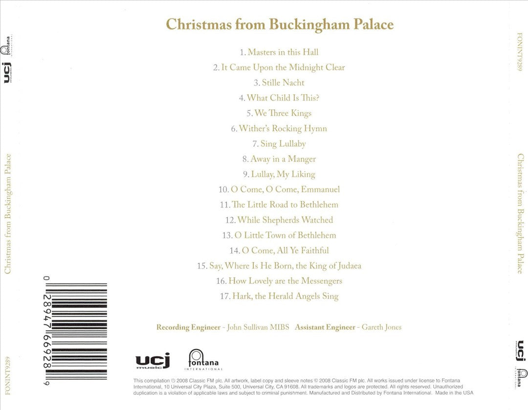 Christmas from Buckingham Palace cover art