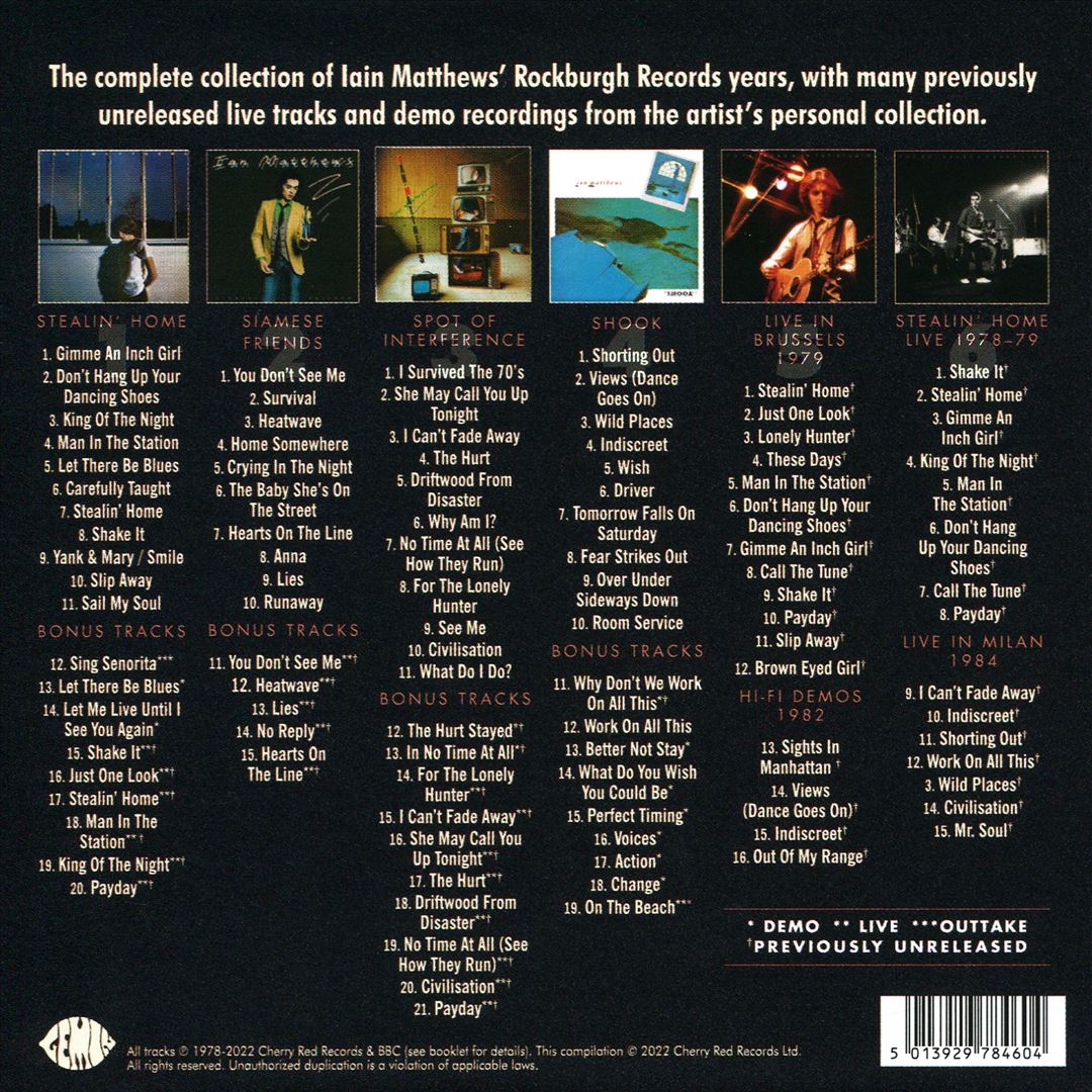 I Can't Fade Away: Rockburgh Years 1978-1984 cover art