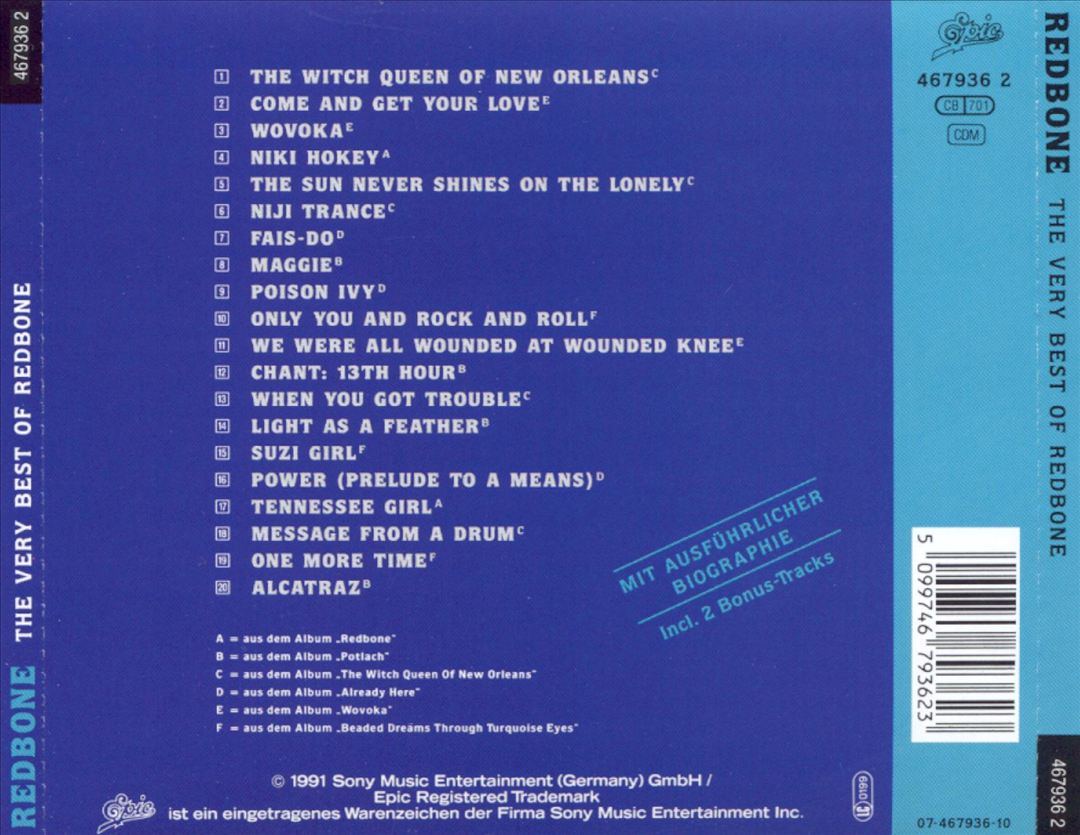 Very Best of Redbone cover art