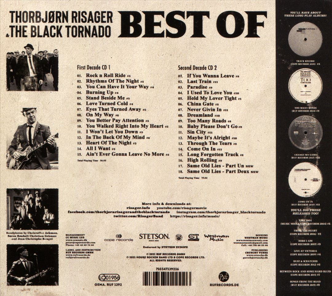 Best of Thorbjorn Risager & The Black Tornado [The Very Best of the First Two Decades]  cover art