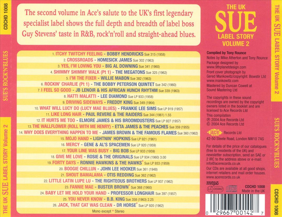 UK Sue Label Story, Vol. 2: Sue's Rock 'N' Blues cover art