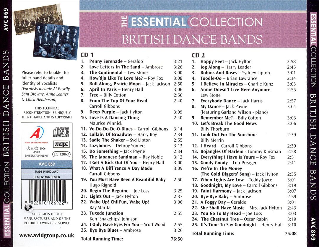 Essential Collection: British Dance Bands cover art