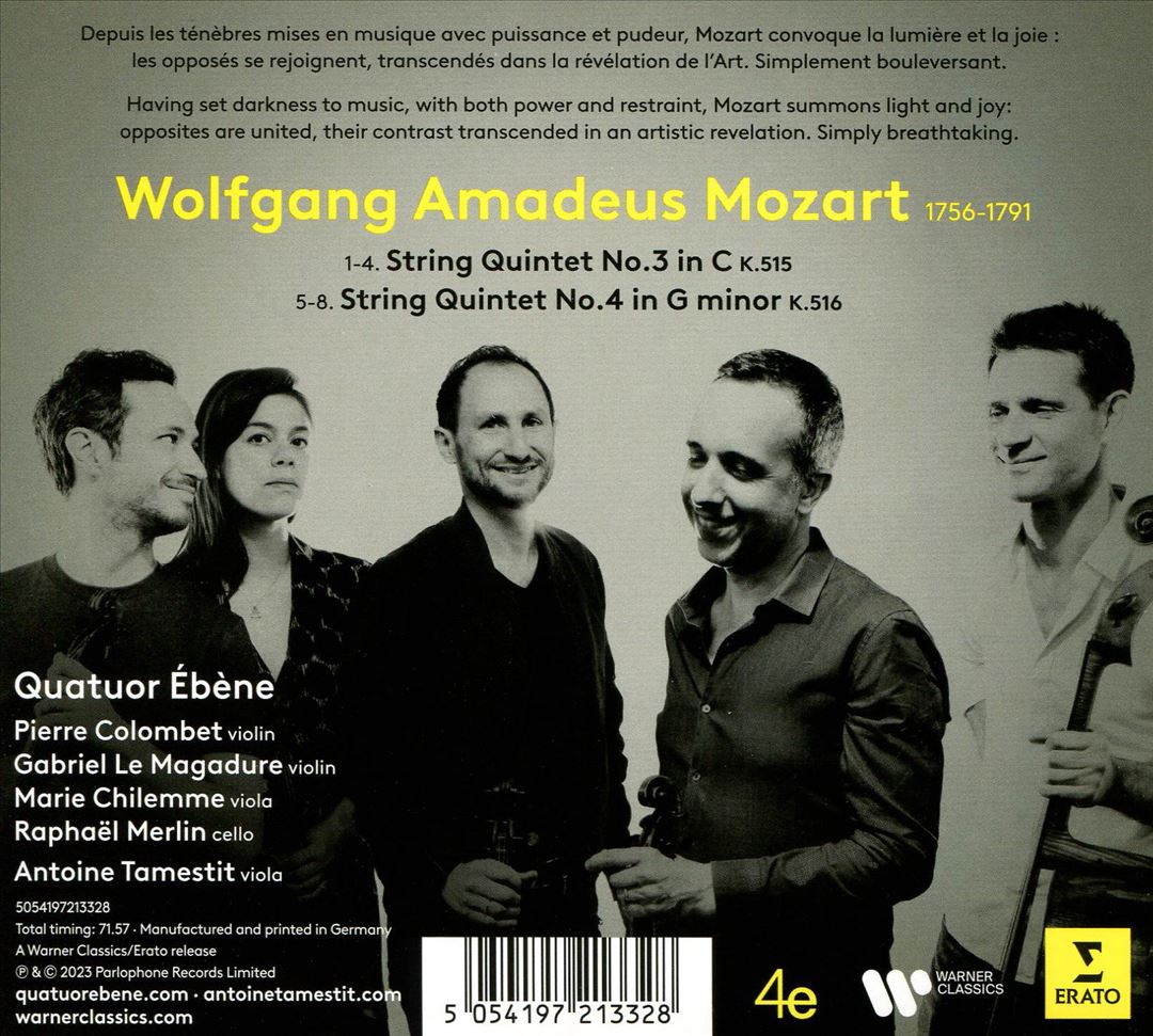 Mozart: String Quintets K. 515 & 516 cover art