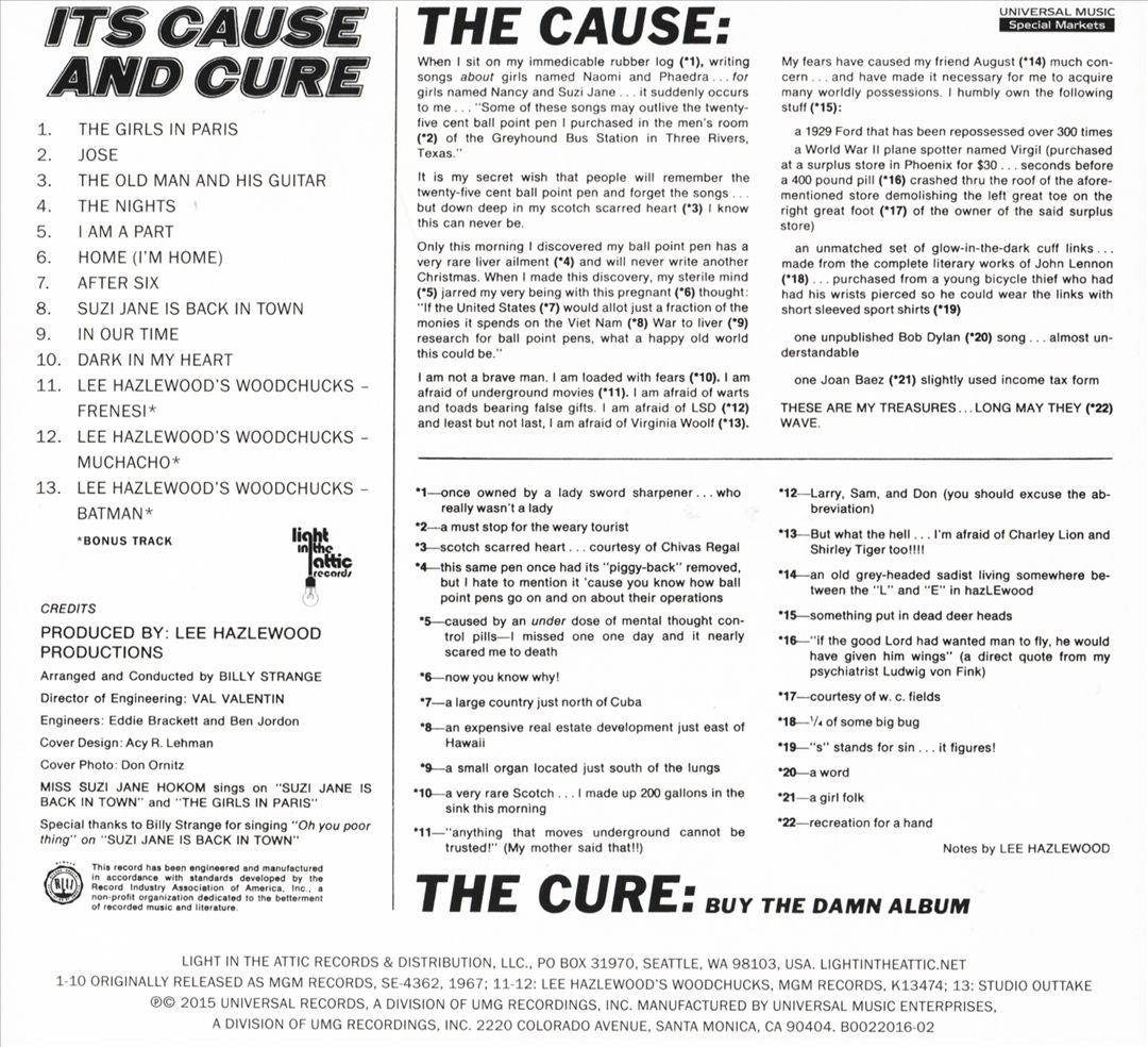 Lee Hazlewood-ism: Its Cause and Cure [Bonus Tracks] cover art
