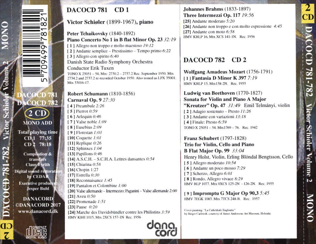 Great Danish Pianist Victor Schioler, Vol. 2 cover art