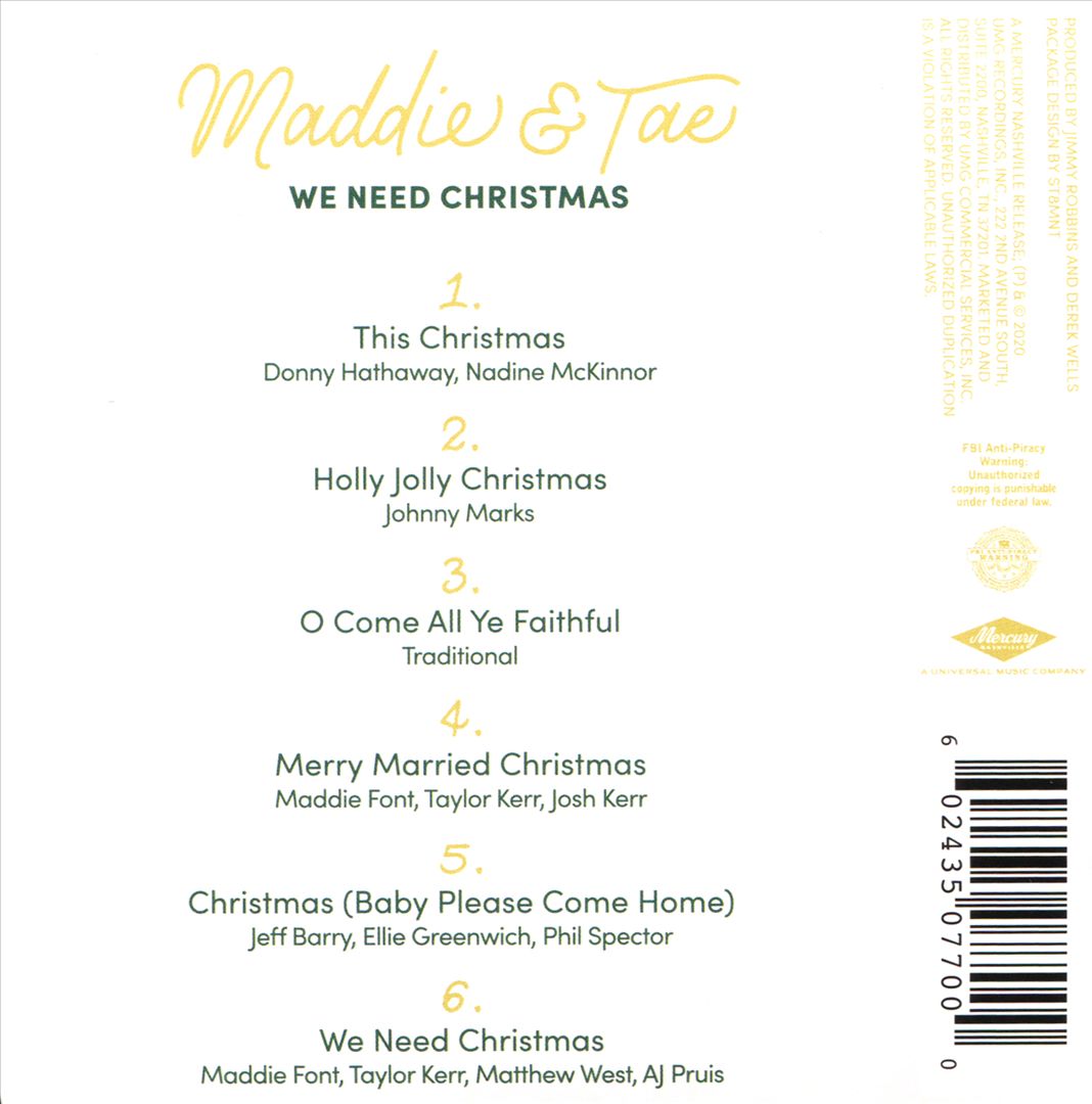 We Need Christmas cover art