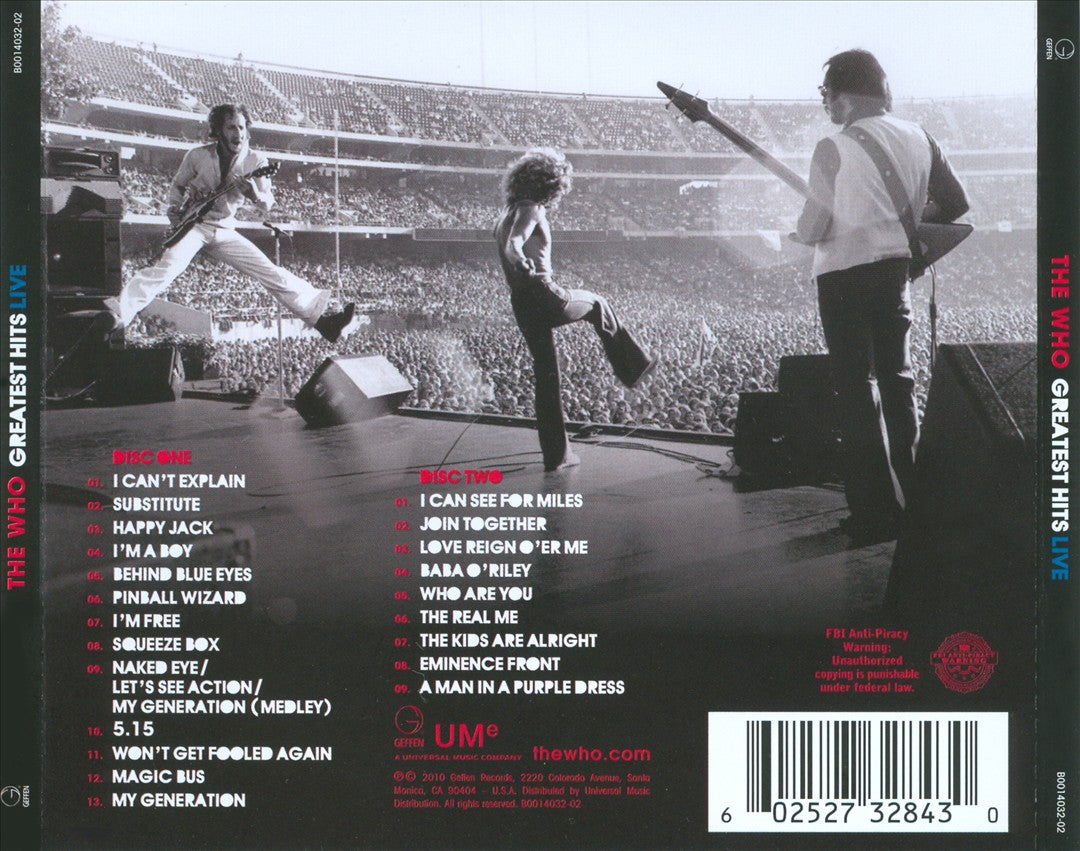 Greatest Hits Live [Geffen] cover art