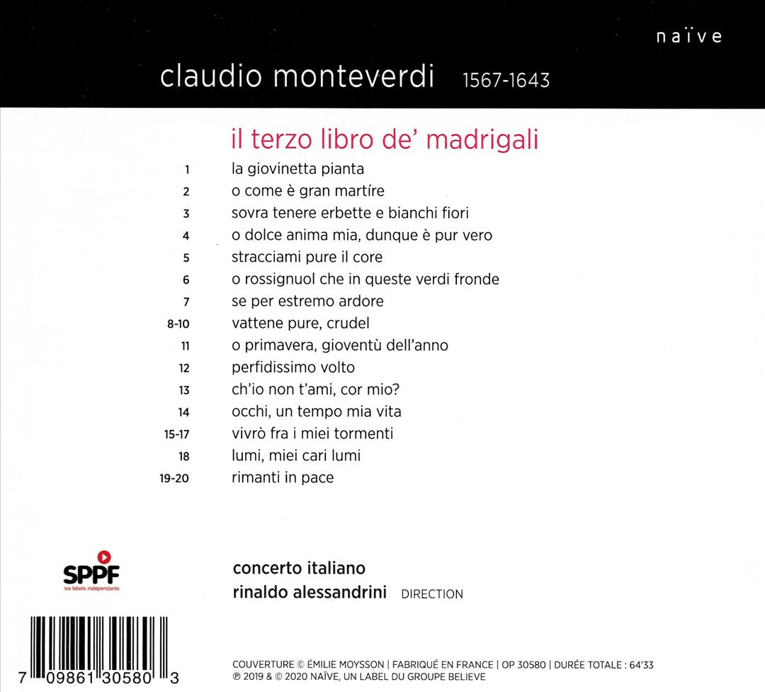 Monteverdi: Il terzo libro de madrigali cover art
