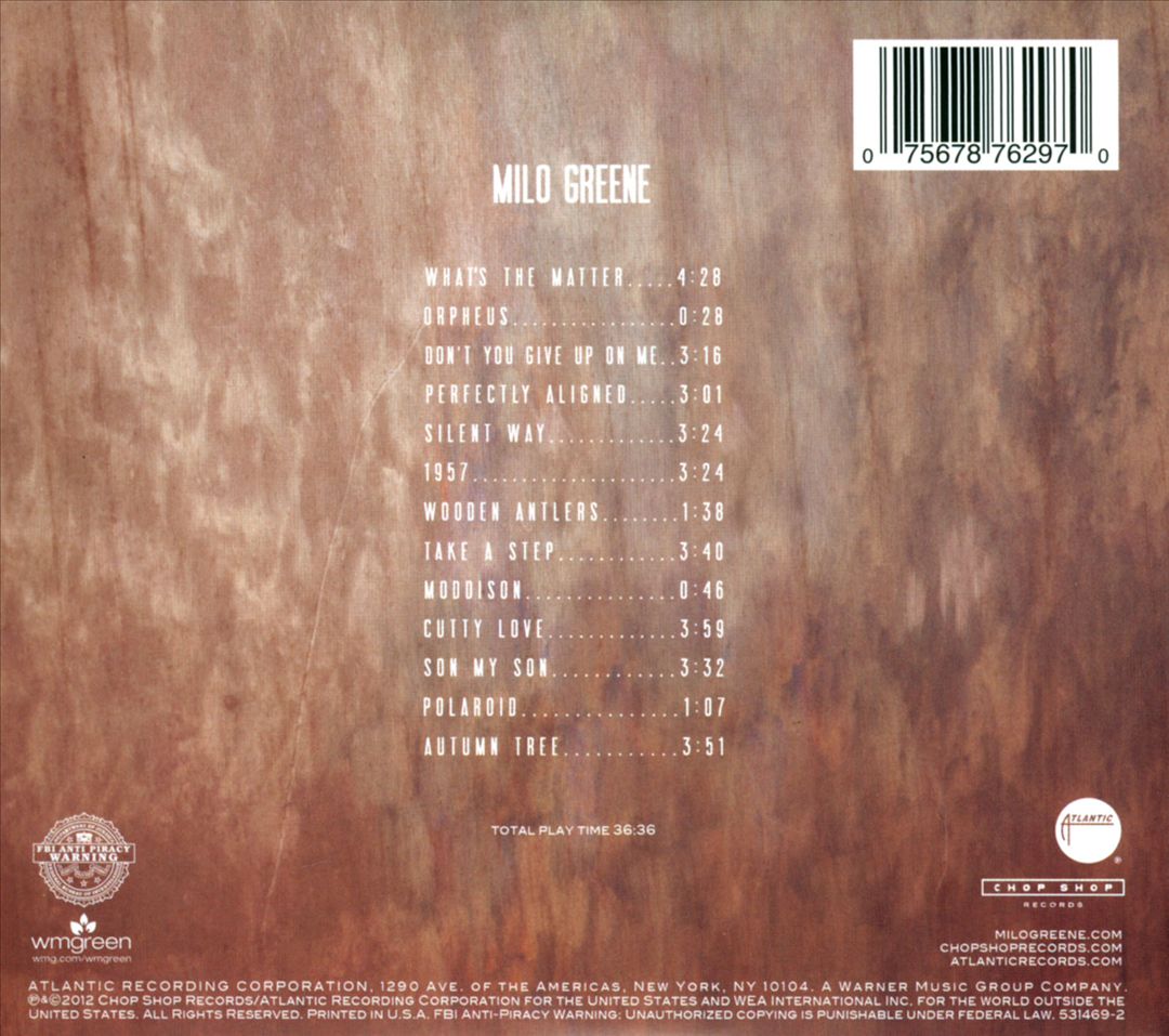 Milo Greene cover art