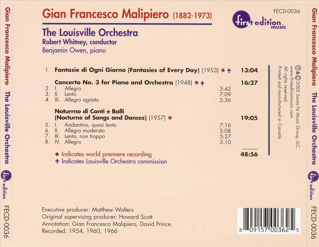 Gian Francesco Malipiero cover art