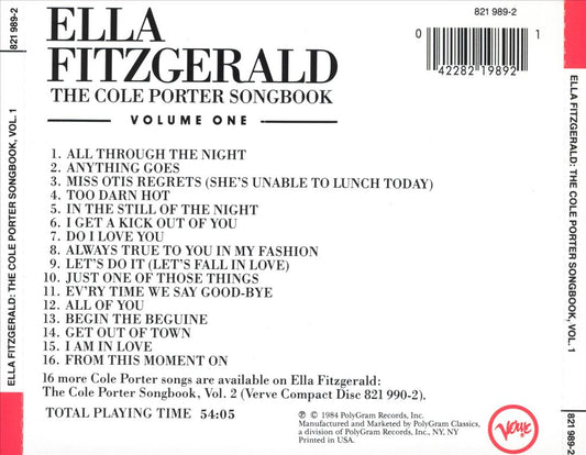Ella Fitzgerald Sings the Cole Porter Songbook, Vol.1 cover art