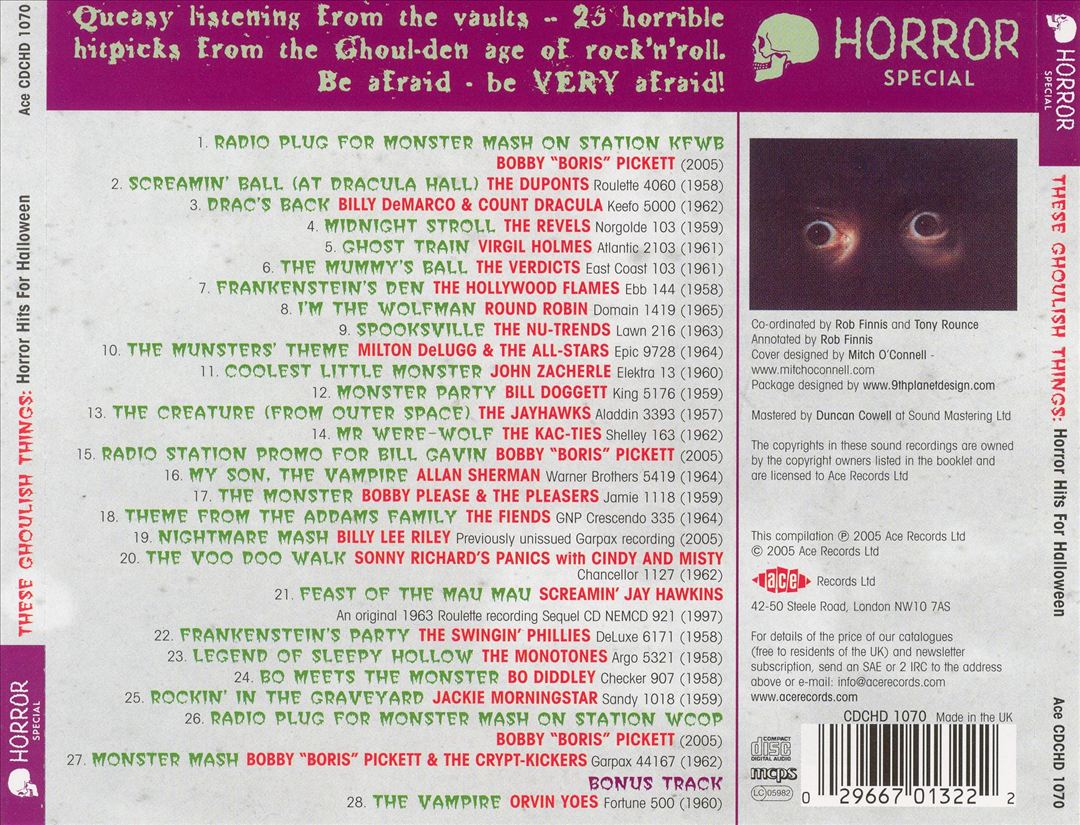 These Ghoulish Things: Horror Hits for Halloween cover art