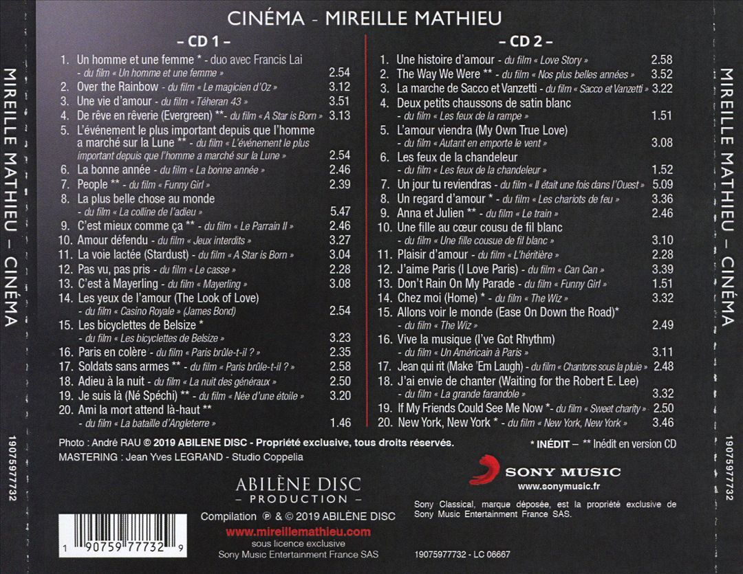 Cinéma cover art