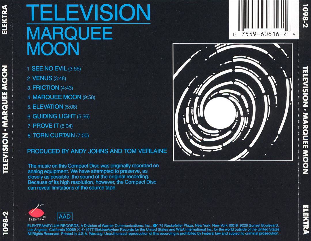 Marquee Moon cover art