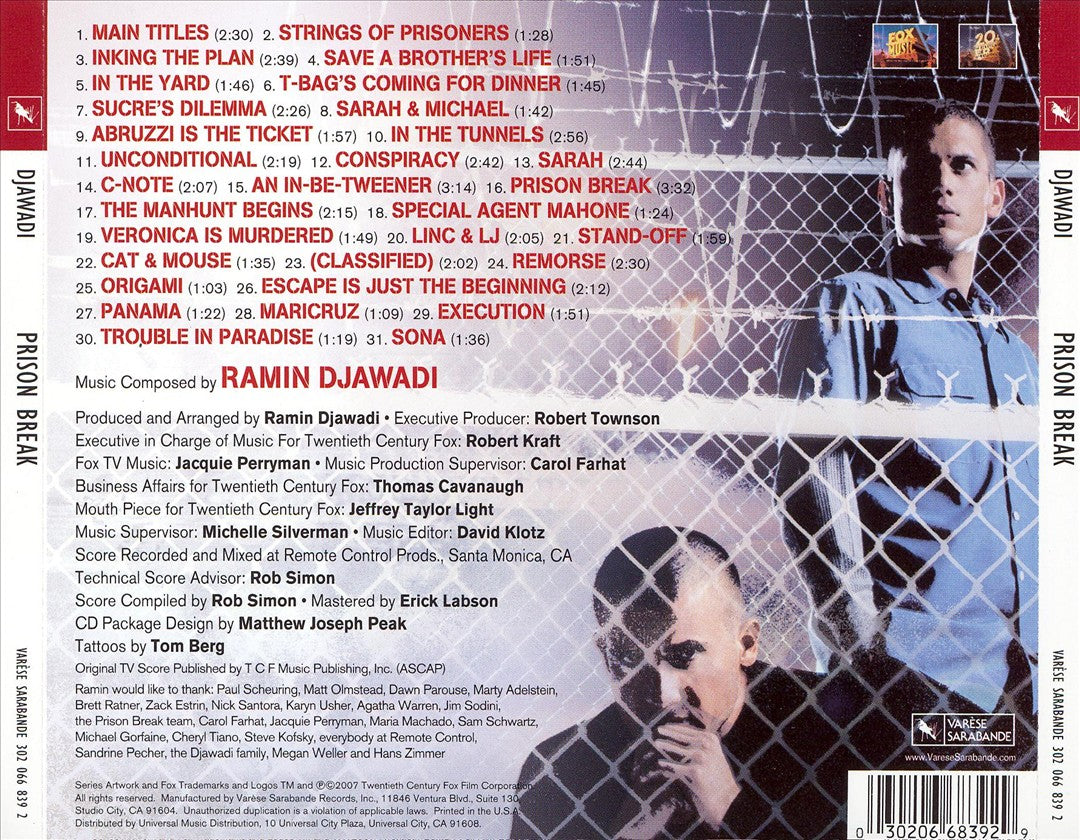 Prison Break [Original Television Soundtrack] cover art