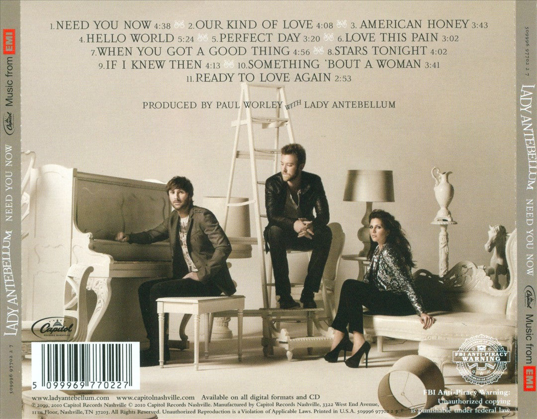 Need You Now cover art