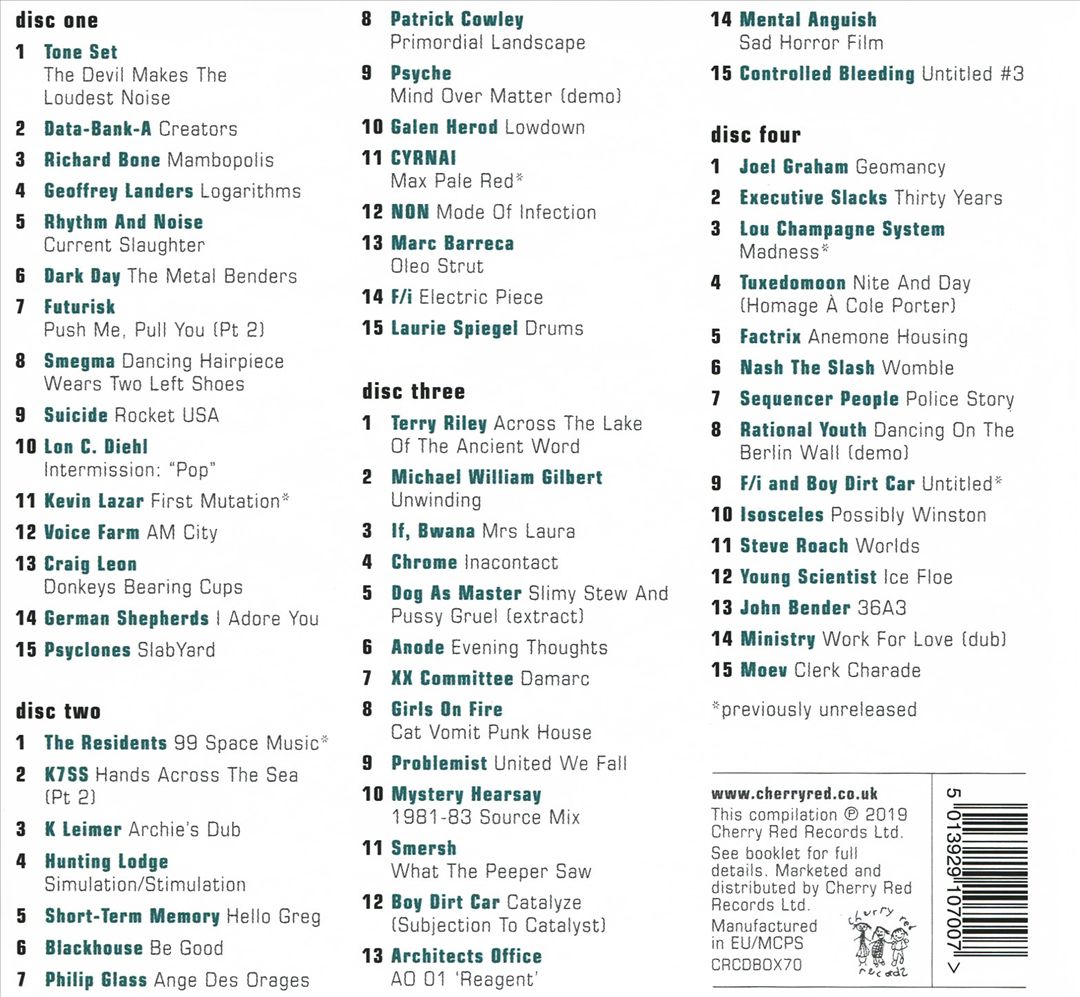 Third Noise Principle: Formative North American Electronica 1975-1984 cover art