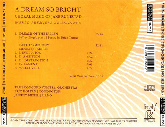 Dream So Bright: Choral Music of Jake Runestad cover art