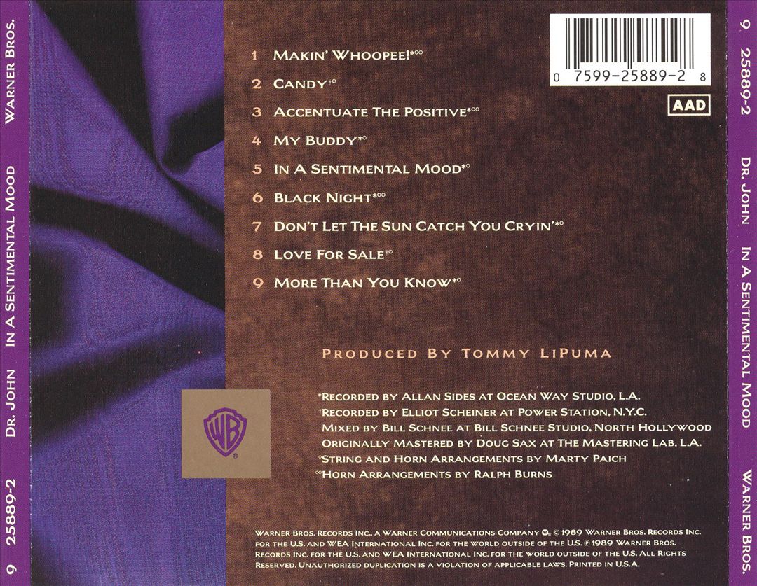 In a Sentimental Mood cover art