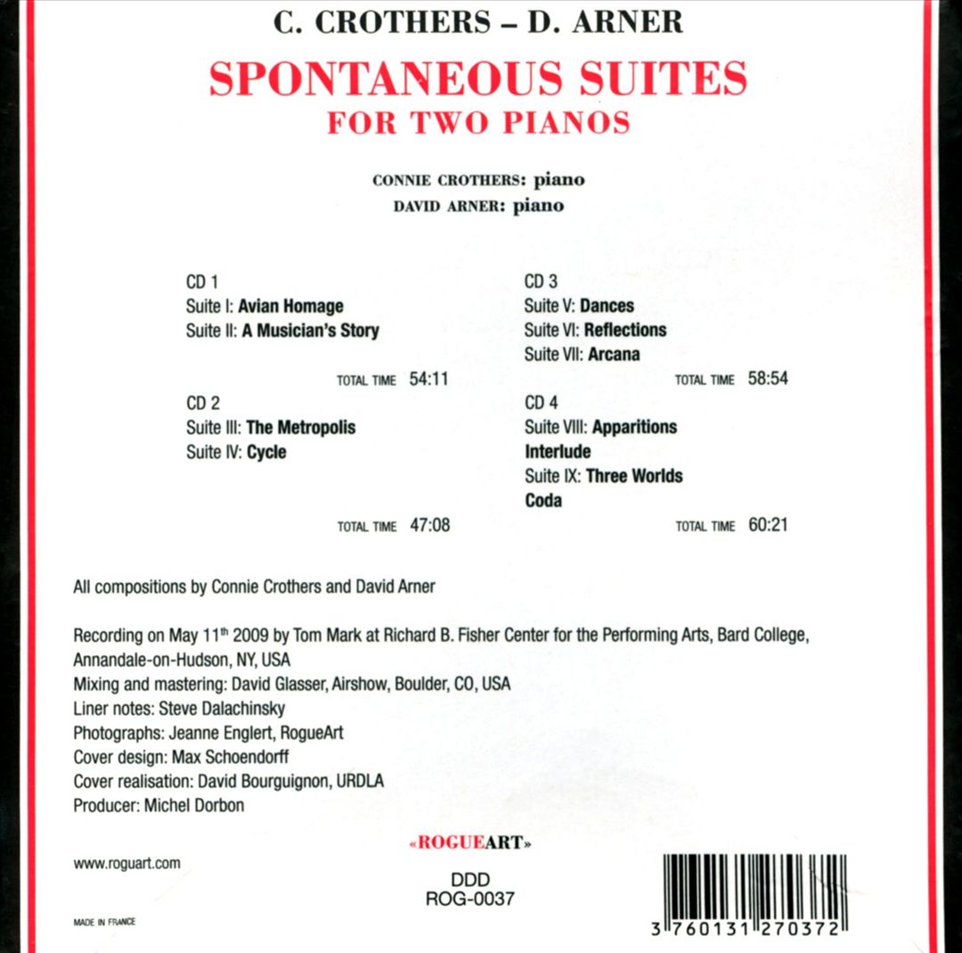 Spontaneous Suites for Two Pianos cover art
