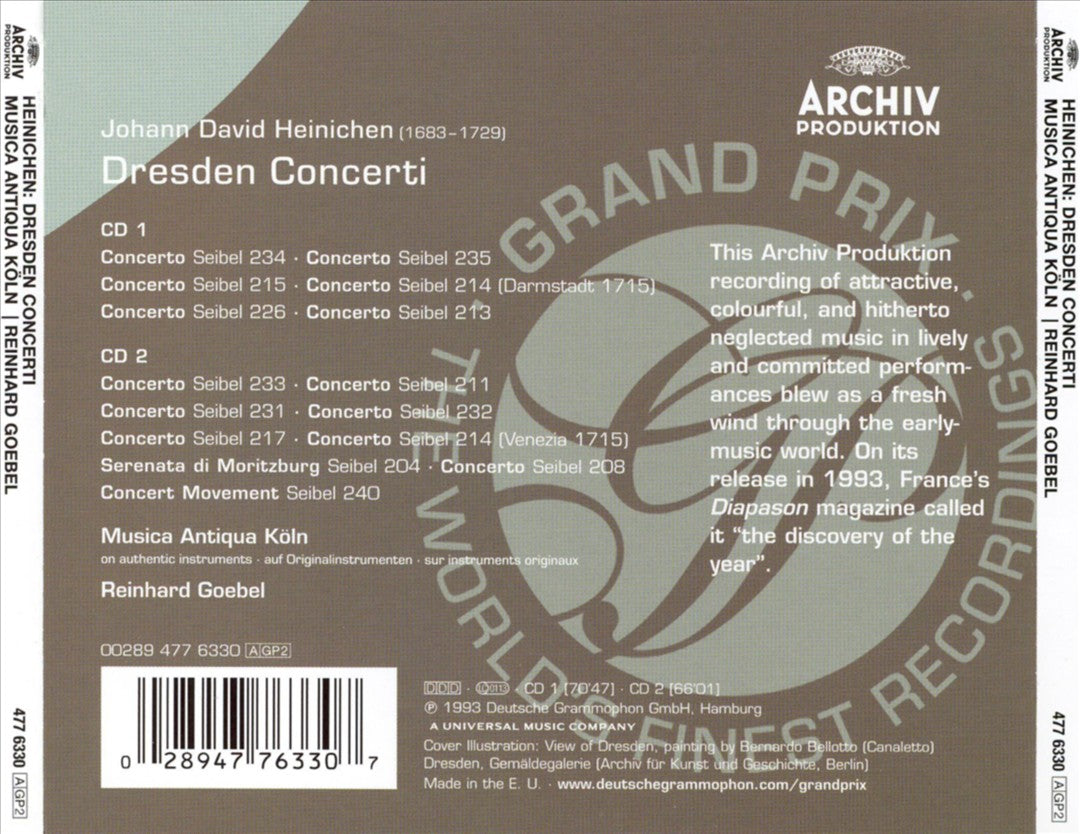 Johann David Heinichen: Dresden Concerti cover art