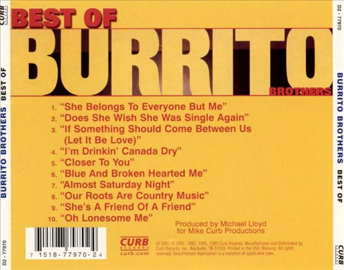 Best of Burrito Brothers cover art