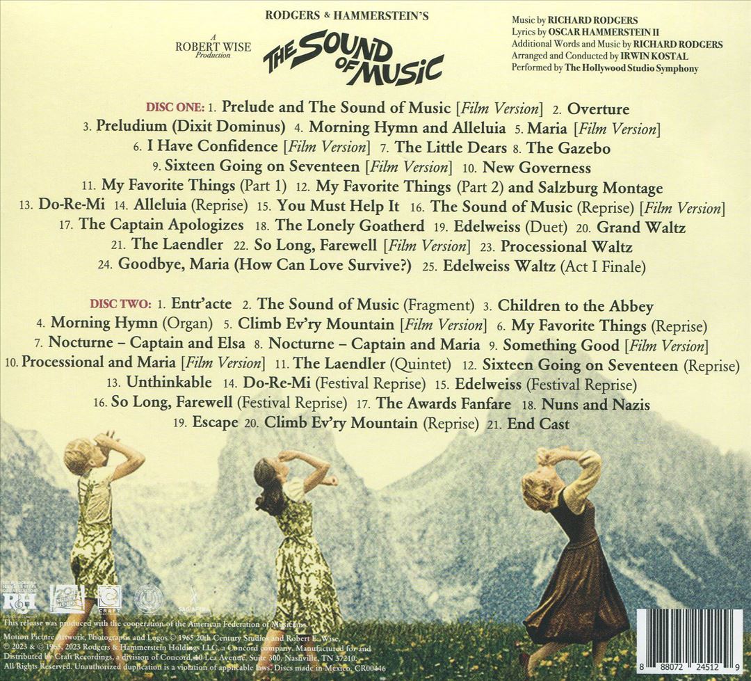 Sound Of Music [Original Soundtrack Recording] [Deluxe Edition] [2 CD] cover art