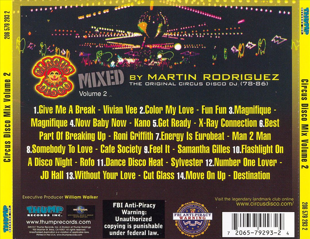 Circus Disco Mix, Vol. 2 cover art
