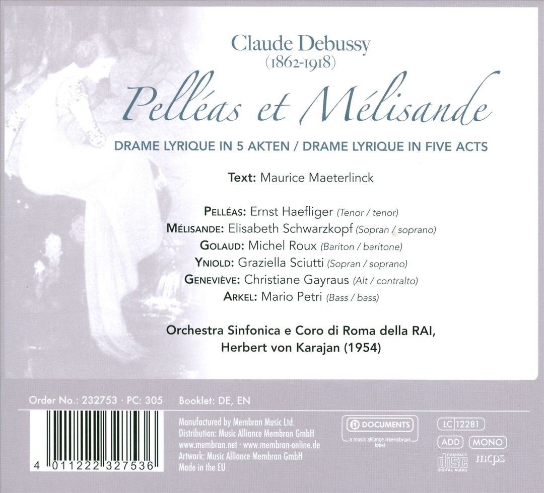 Debussy: Pelléas et Melisande cover art