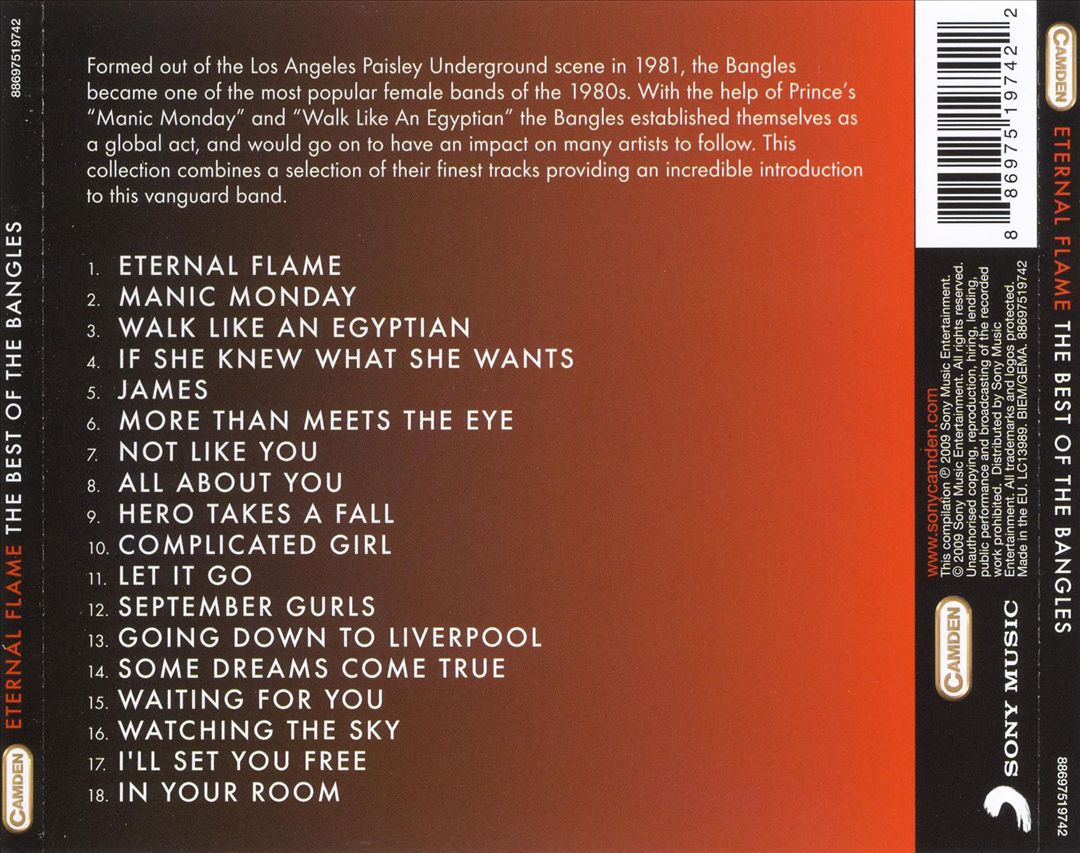 Eternal Flame: The Best of the Bangles [Camden] cover art