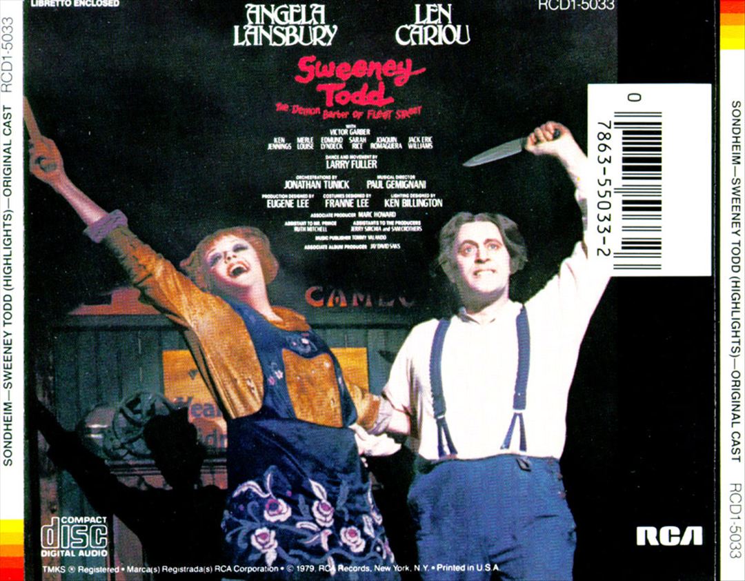Sweeney Todd [Original Broadway Cast] [Highlights] cover art