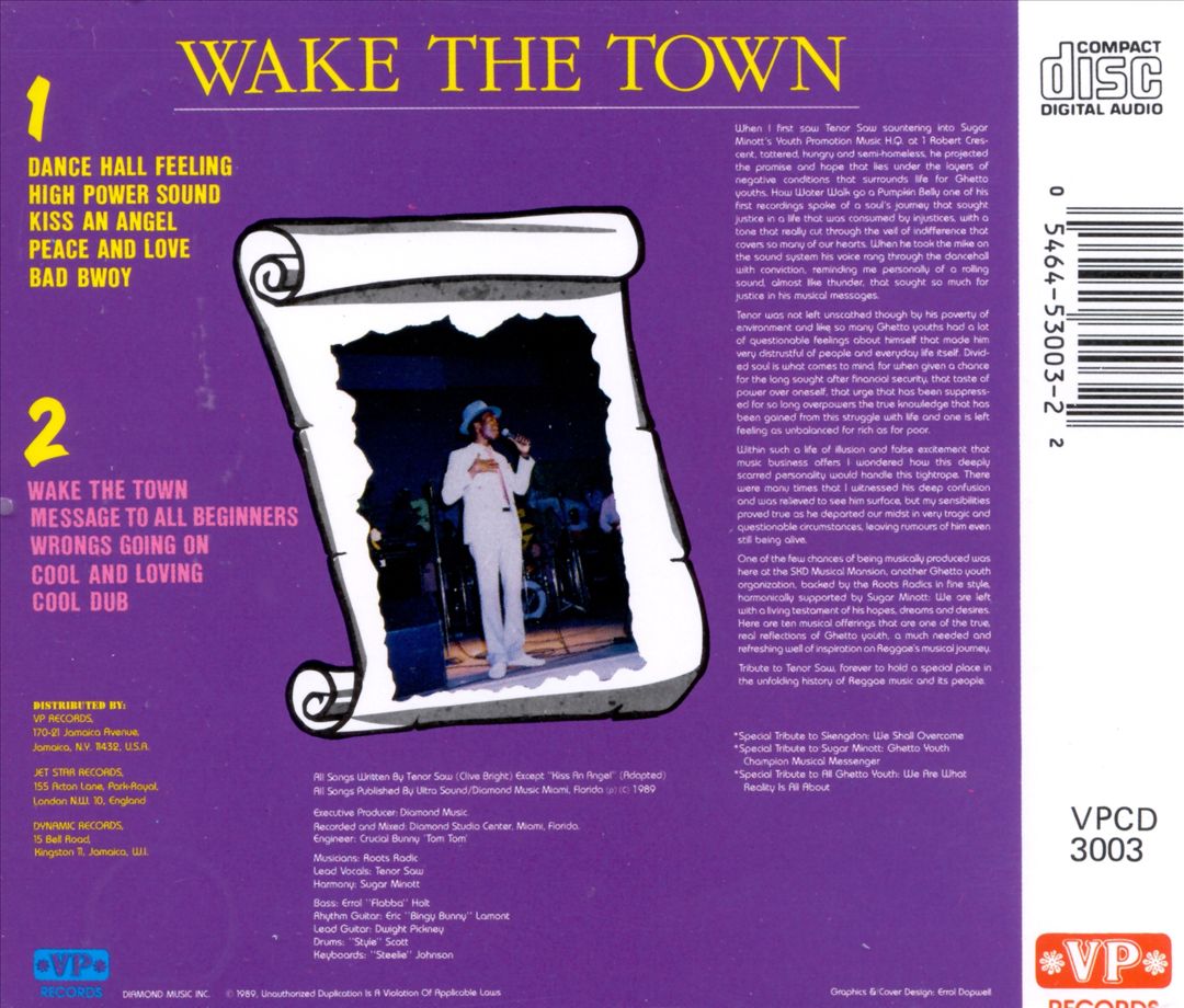 Tribute to Tenor Saw: Wake the Town cover art