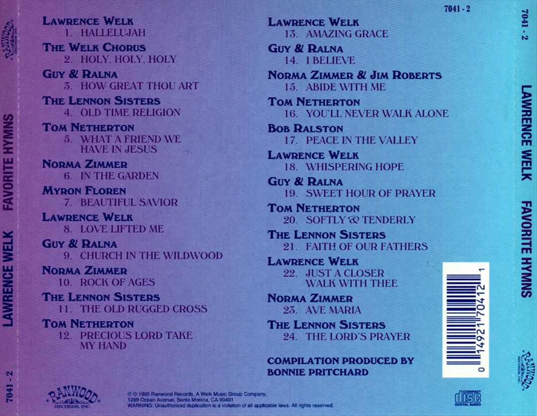 Presents His Favorite Hymns cover art